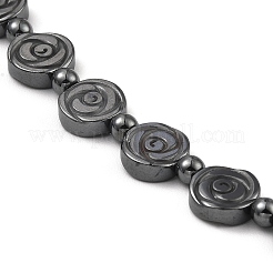 Braccialetti sintetici con perline di ematite non magnetica&nbsp;BJEW-E084-08