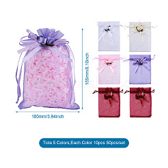 50 borsa con coulisse in organza fai da te&nbsp;ABAG-MB0001-13