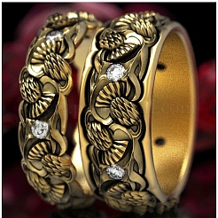 Сплав с хрустальными стразами кольца для пальцев&nbsp;FS-WGD2F4C-05