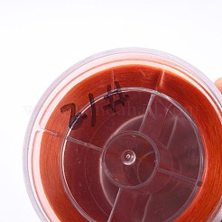 平らな日本の水晶弾性ストレッチスレッド  ブレスレット用ジェムストーンジュエリービーズクラフト作り  サンゴ  0.5mm  約328ヤード（300m）/ロール&nbsp;EW-Z001-A18