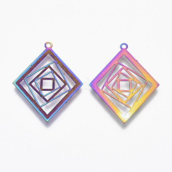 Ионное покрытие (ip) филигранные подвески из нержавеющей стали 304&nbsp;X-STAS-T057-04