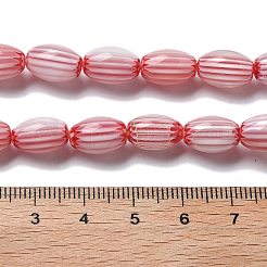 Ручной работы millefiori стеклянные бусины нитки&nbsp;LAMP-F035-12E