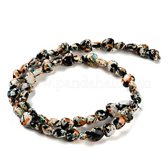 Нити из синтетических бирюзовых бусин&nbsp;TURQ-P002-01A-04