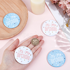 4 broche en fer blanc 2 couleurs « C'est mon anniversaire »&nbsp;JEWB-CN0001-13