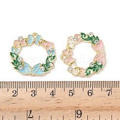 Подвески из сплава эмали и стразов&nbsp;FIND-C074-04KCG