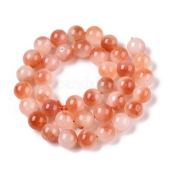 Chapelets de perles en jade blanc naturel teinté&nbsp;G-T138-10mm-210-29
