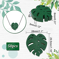 50 шт. бусины из натурального дерева WOOD-PH0002-39