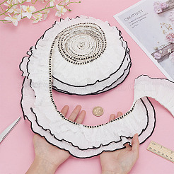 5 ярд полиэстеровой плиссированной кружевной ленты OCOR-DC0001-22