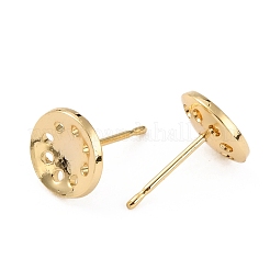 Латунная серьга находка&nbsp;KK-WH0035-78G