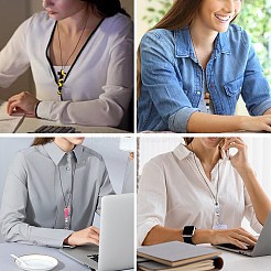 Силиконовый ремешок для визитных карточек NJEW-SW00043-02