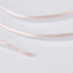 フラット弾性クリスタルストリング  弾性ビーズ糸  ストレッチブレスレット作り用  アンティークホワイト  0.4mm  約16.4ヤード（15m）/ロール&nbsp;EW-G010-A10
