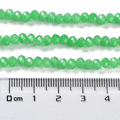 Запекание расписных стеклянных бусин с имитацией нефрита X-DGLA-A034-J4MM-A10