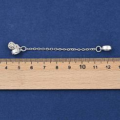 Латунные паве прозрачные кубические цирконии европейские защитные цепи с подвесками KK-L236-15D-S