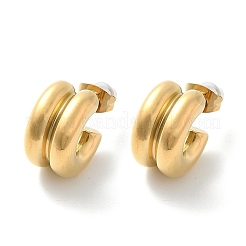 Серьги-гвоздики из нержавеющей стали 304&nbsp;EJEW-U051-02G