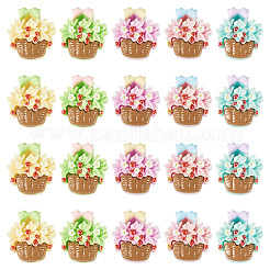 20 Stück opake Harz-Cabochons&nbsp;CRES-TA0001-84