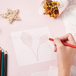 24 foglio 24 stili stencil da disegno in plastica&nbsp;DIY-CW0001-13