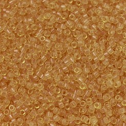 MIYUKIデリカビーズ  シリンダー  日本製シードビーズ  11/0  （db0702)透明ライトトパーズ  1.3x1.6mm  穴：0.8mm  約10000個/袋  50 G /袋&nbsp;SEED-X0054-DB0702