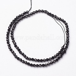 Natürliche schwarze Spinell-Perle Stränge&nbsp;G-P213-13-3mm