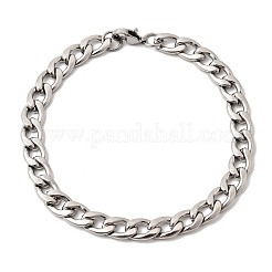 201 bracciali a catena a maglie piatte in acciaio inossidabile per uomo&nbsp;STAS-T077-22B-01P