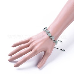 Регулируемые нейлоновые шнур плетеный браслеты из бисера BJEW-JB04602