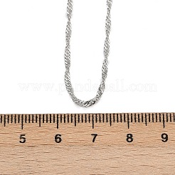1.7 мм латунные цепочки из сингапура для женщин и мужчин NJEW-G174-02P
