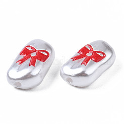 3d печатные бусины из абс-пластика с имитацией жемчуга KY-S163-437