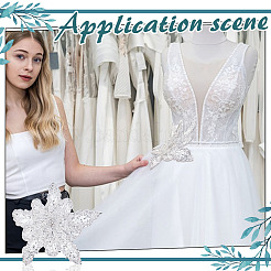 3d броши из полиэстера с пайетками для рюкзака&nbsp;JEWB-WH0030-63A