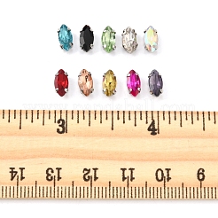 80шт 10 цвета пришить горный хрусталь RGLA-FS0001-18