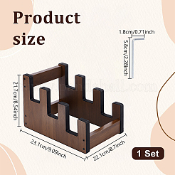 Soportes de madera contrachapada y hierro para correas de guitarra&nbsp;AJEW-WH0609-755