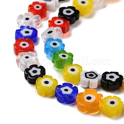 Chapelets de perle de millefiori en verre manuelles&nbsp;X-LAMP-J035-6mm-39