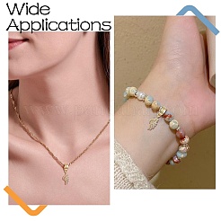 6 шт. латунные европейские подвески с микропаве из прозрачного кубического циркония&nbsp;KK-CJ0002-75