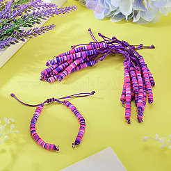 Handgefertigte Armbänder aus Polymerclay-Perlen&nbsp;AJEW-TAC00079