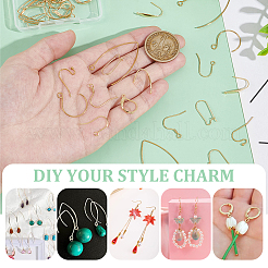 48 шт. 8 крючка для сережек из нержавеющей стали 304&nbsp;STAS-UN0022-81