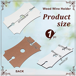 Деревянный держатель для вина AJEW-WH0009-76B