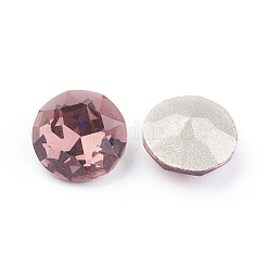 Cabochon di strass in vetro placcato con punta e retro&nbsp;RGLA-J012-8mm-515