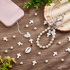 280шт 2 стиля окрашенные синтетические бирюзовые бусины G-PH0003-25B