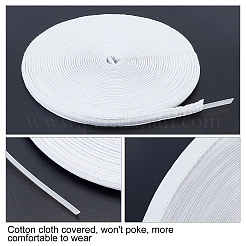 プラスチックシェーパー配管  綿布のアウトソーシング  服飾材料  ホワイト  10mm  12ヤード/ロール&nbsp;DIY-WH0259-84A