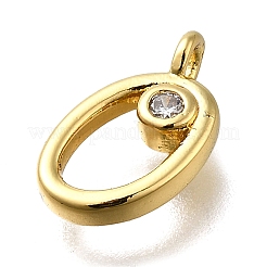 Латунные микро проложить кубического циркония подвески KK-B132-12G-O