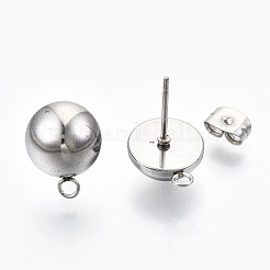 Фурнитура для сережек-гвоздиков из нержавеющей стали марки 304 STAS-Q225-16A-10mm