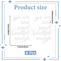 Водонепроницаемые наклейки на зеркало заднего вида для домашних животных&nbsp;DIY-WH20001-71C
