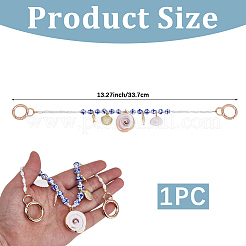 1 chaînette d'extension de sac faite à la main en porcelaine&nbsp;HJEW-SC0003-35