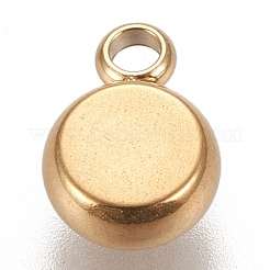 Placcatura ionica (ip) 304 impostazioni cabochon pendente in acciaio inossidabile&nbsp;STAS-K202-03A-G