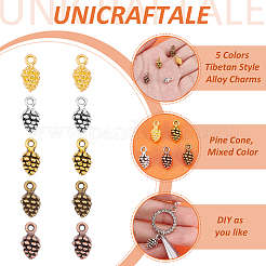 100 шт. 5 цвета подвески из сплава в тибетском стиле&nbsp;FIND-UN0004-32