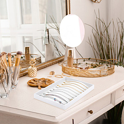 2 шт. 2 стиля МДФ лотки для украшений для колец&nbsp;ODIS-PH0001-85B