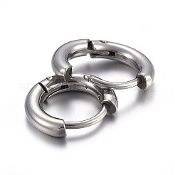 Pendientes de aro huggie de acero inoxidable 202 resistentes al deslustre&nbsp;X-EJEW-L205-02F-P