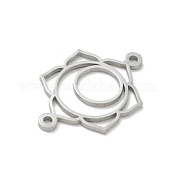 Breloques de connecteur en acier inoxydable 304 pour chakra&nbsp;SA-CBA28C1-01C-P