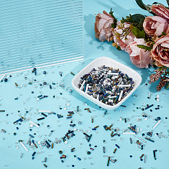 150 г 2-х цветных стеклянных бусин SEED-ME0001-01