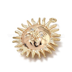 Pendentifs en laiton zircon cubique transparent&nbsp;CU-CBA7960-12G