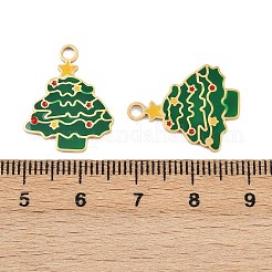 Подвески из нержавеющей стали 304 с эмалью на рождественскую тематику STAS-G359-01G-02