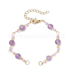 Изготовление браслетов-цепочек из синтетической бирюзы&nbsp;AJEW-MZ00009